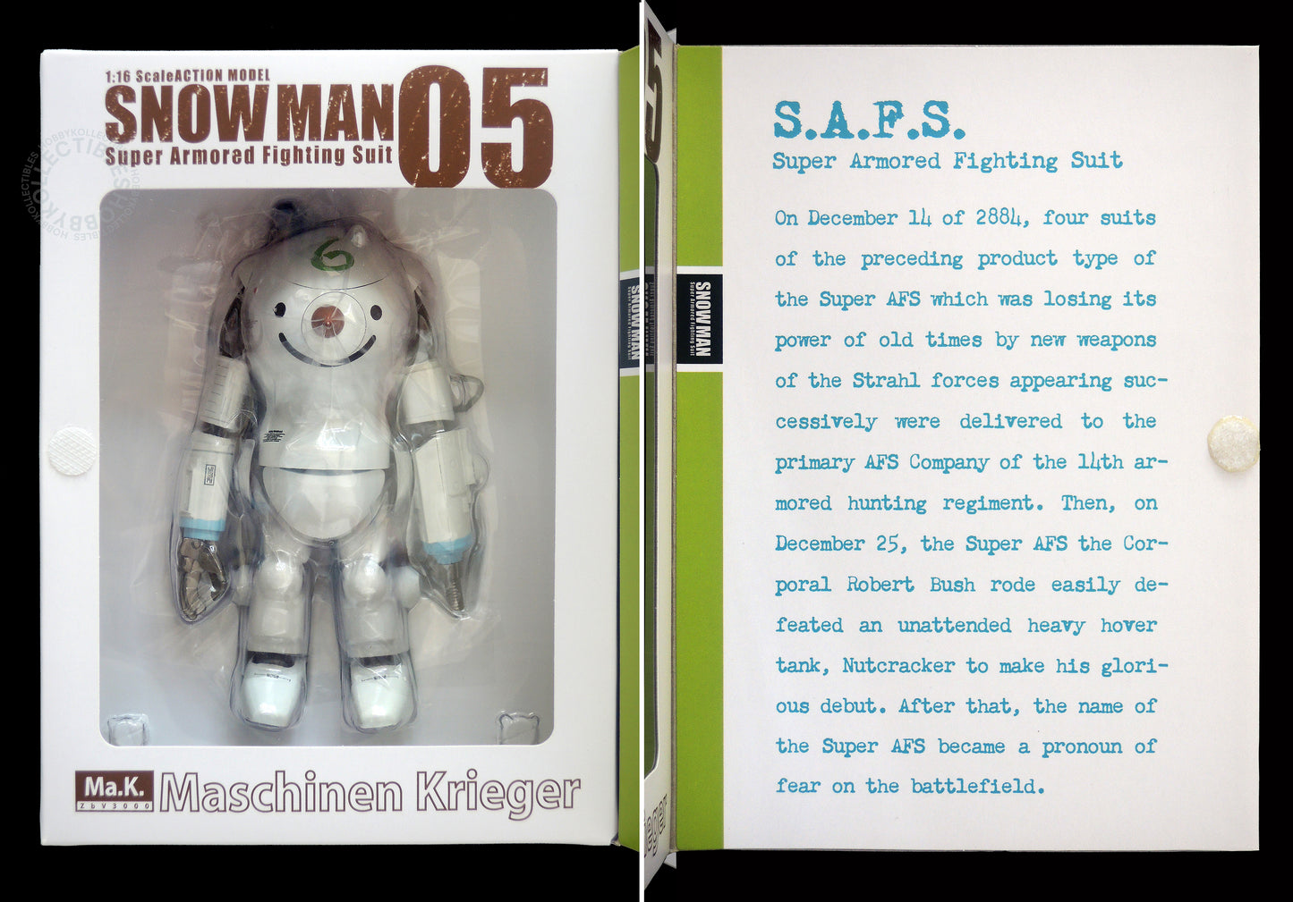 Ma.K SF3D Sentinel 1/16 SAFS Snowman Action Figure Factory Sealed