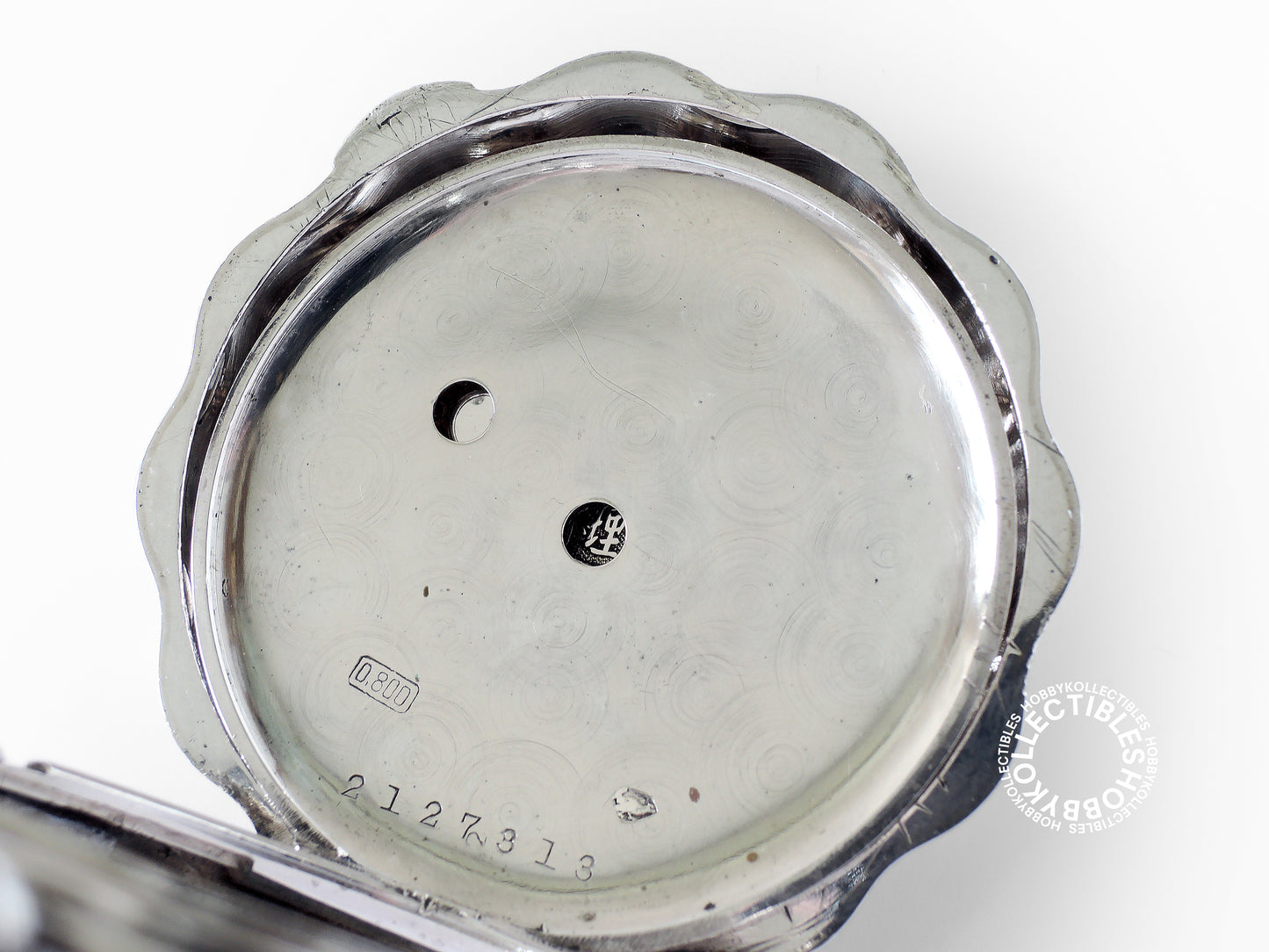 French Silver Fancy Hunter Case Chinese Market Pocket Watch NEED REPAIR