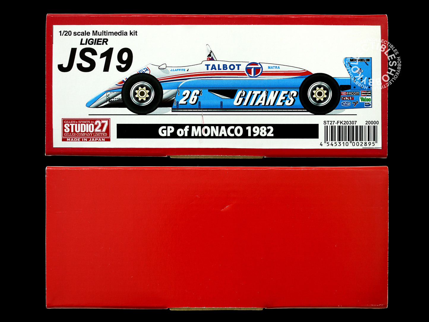 Studio27 1/20 Ligier JS19 GP of Monaco 1982 F1 Racing Car Model Kit
