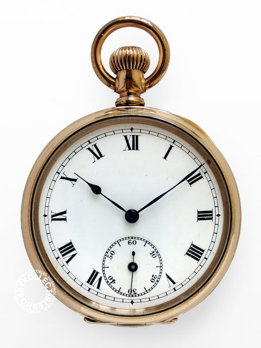 Gold Filled Open Face Lever Escapement Pocket Watch