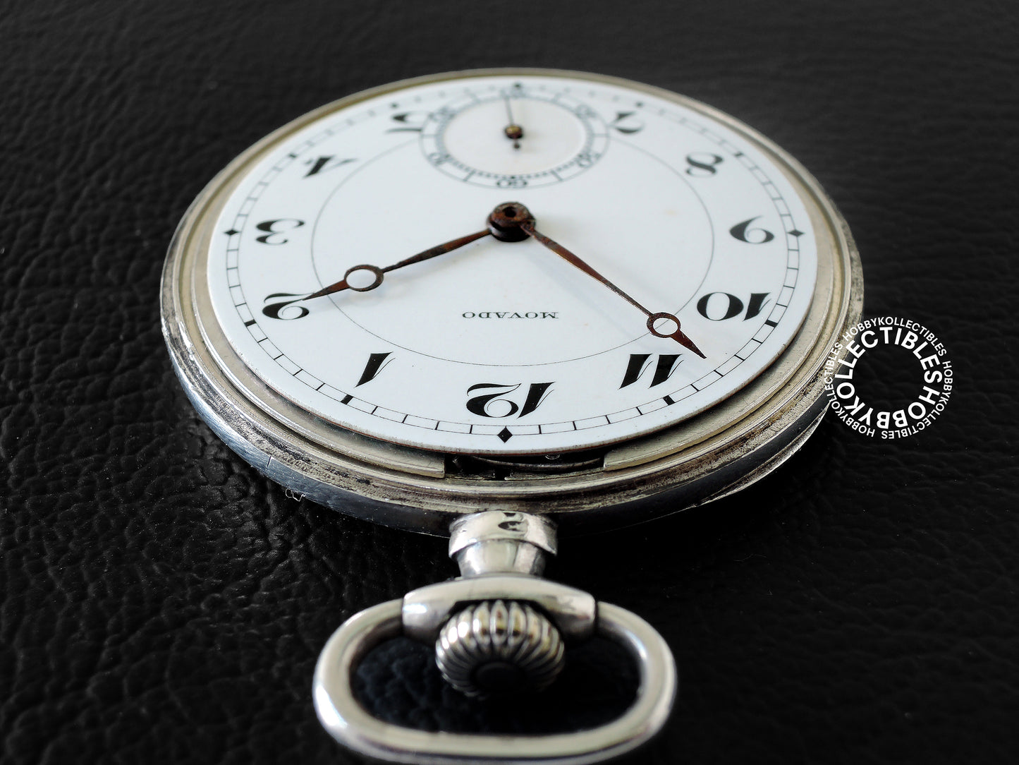 Swiss Movado Silver 900 Open Face Lever Pocket Watch