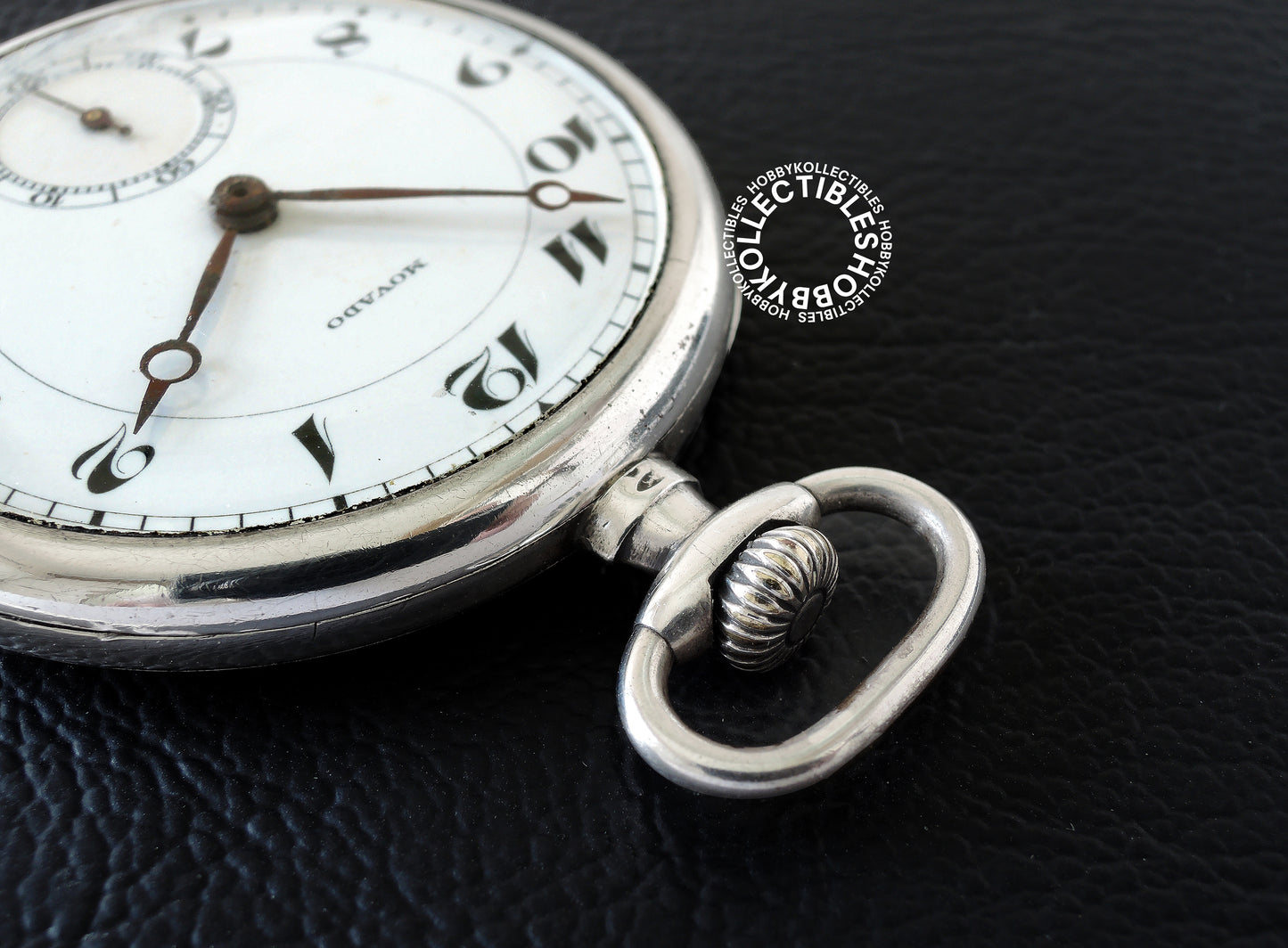 Swiss Movado Silver 900 Open Face Lever Pocket Watch