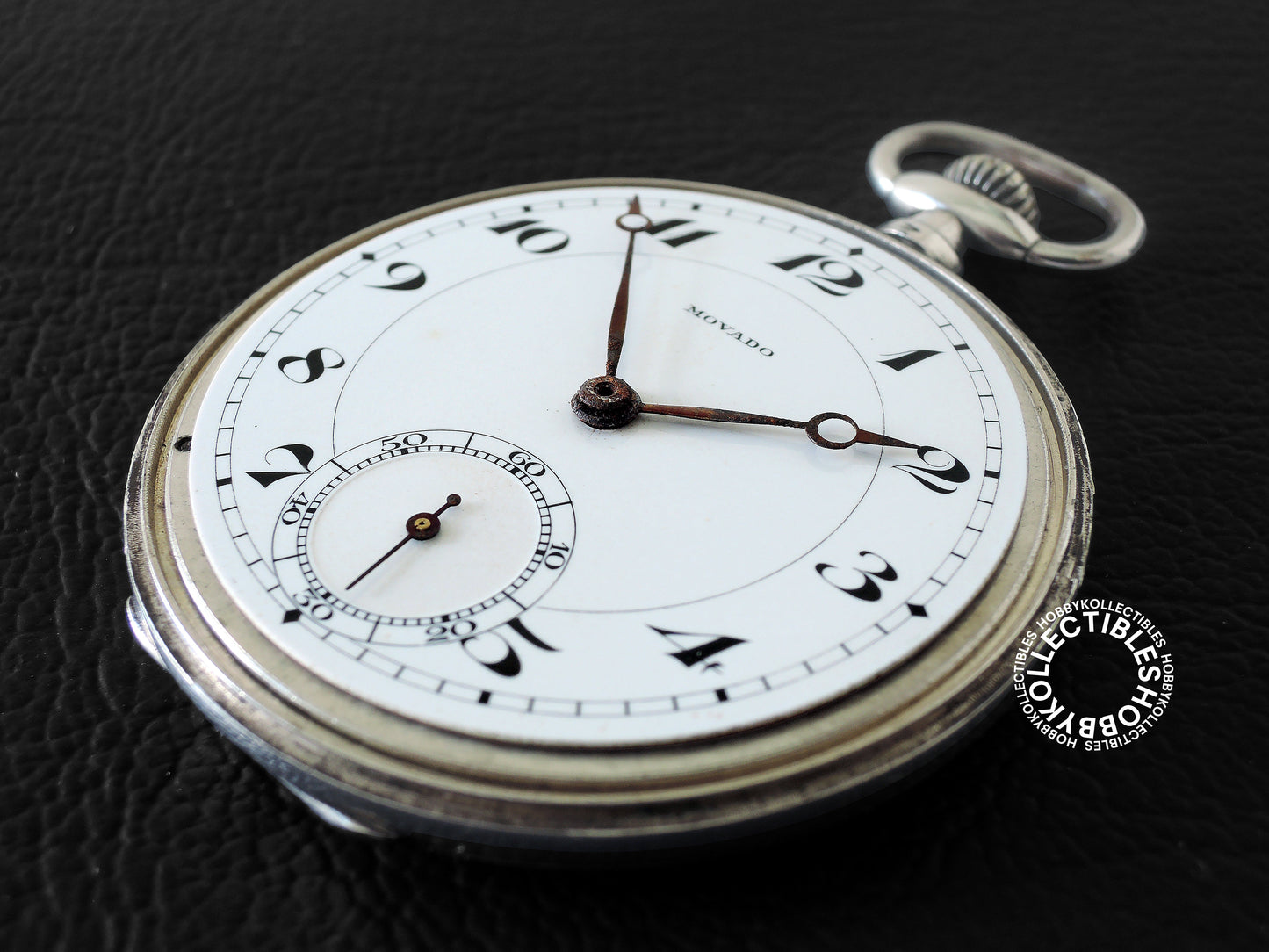 Swiss Movado Silver 900 Open Face Lever Pocket Watch