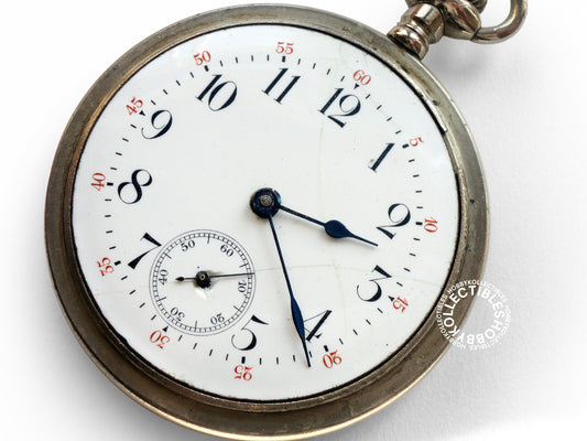 Swiss Nickel Lever Pocket Watch MISSING Swan Neck Regulator