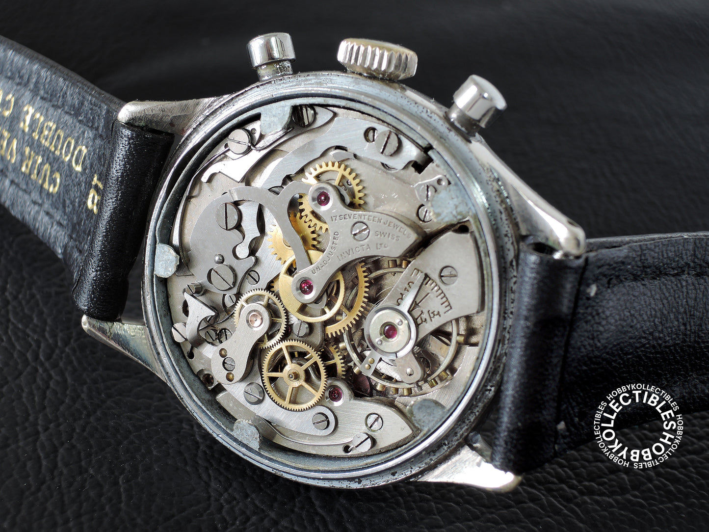 Swiss Vintage Invictor Chronograph Wrist Watch Need Service
