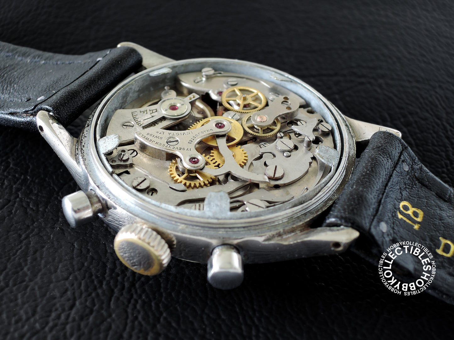 Swiss Vintage Invictor Chronograph Wrist Watch Need Service
