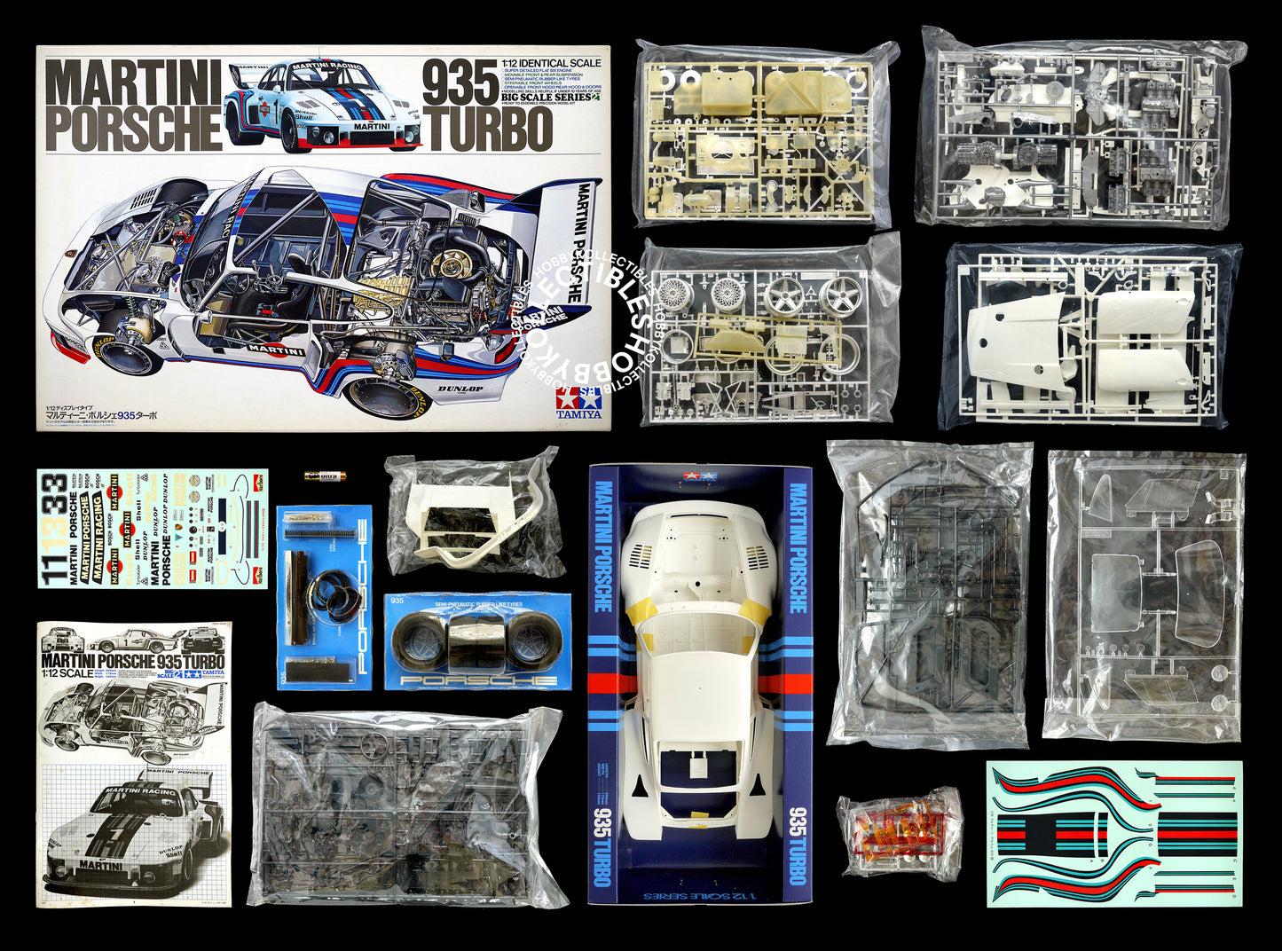 Tamiya Vintage 1/12 Martini Porsche 935 LM #12023 Model Kit