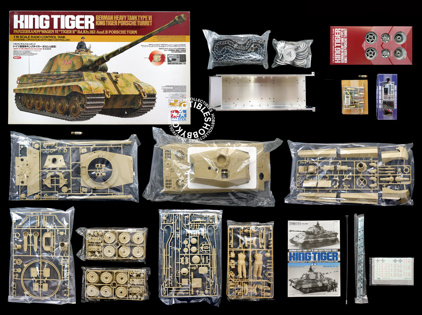 Tamiya Vintage 1/16 RC German King Tiger Tank #56007 Model Kit