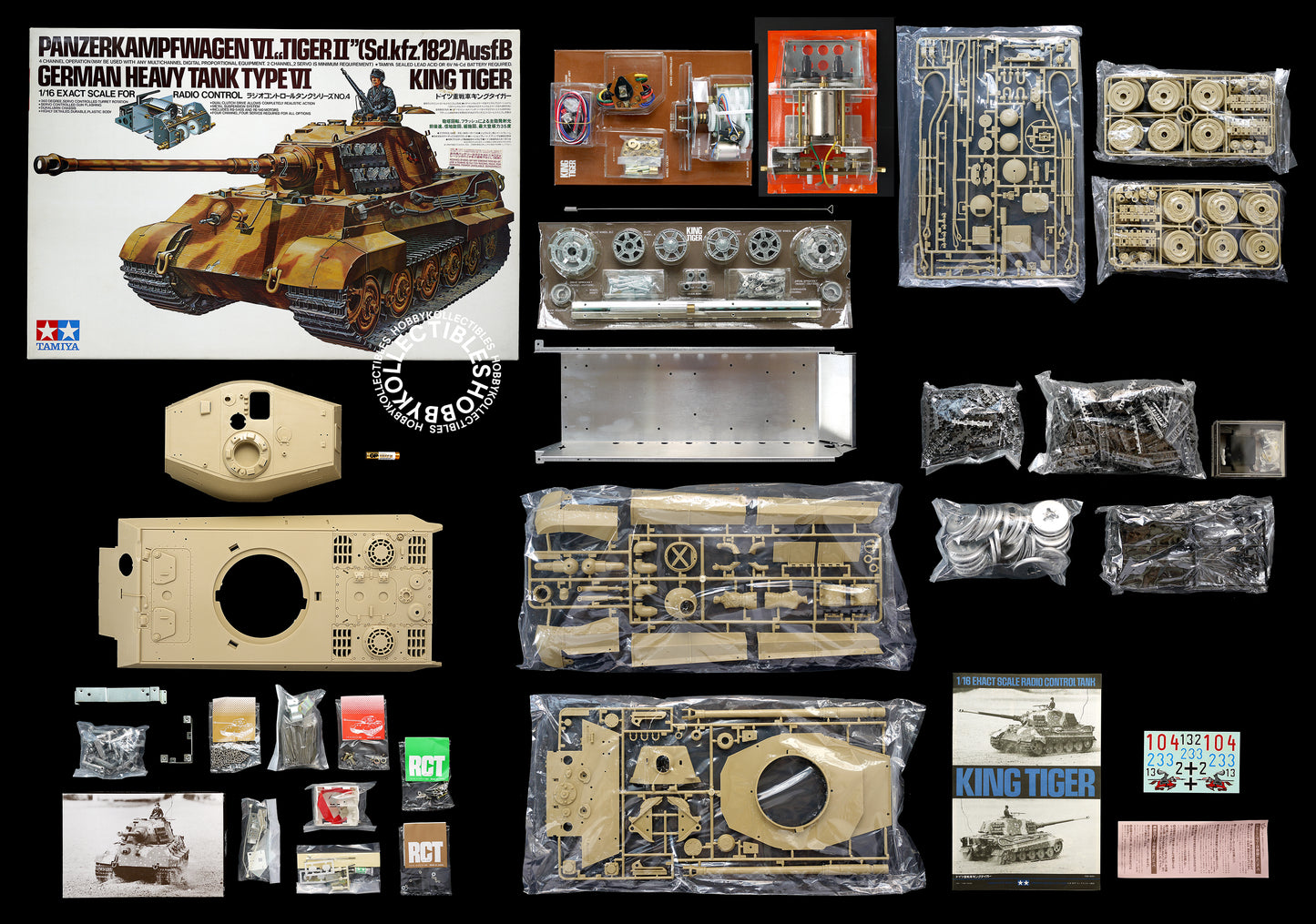 Tamiya Vintage 1/16 RC German King Tiger Tank #56004 Model Kit