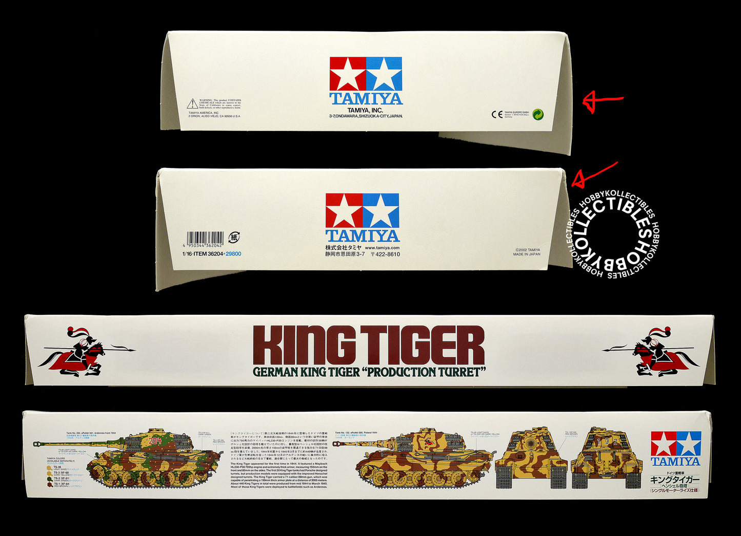 Tamiya 1/16 German King Tiger Production Turret #36204 Model Kit