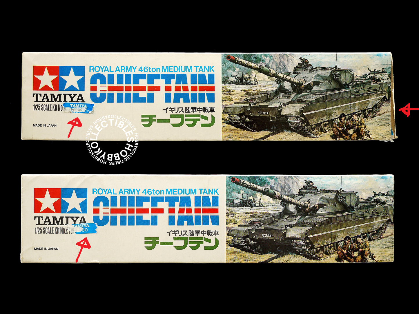 Tamiya Vintage 1/25 Motorised Chieftain Tank Model Kit
