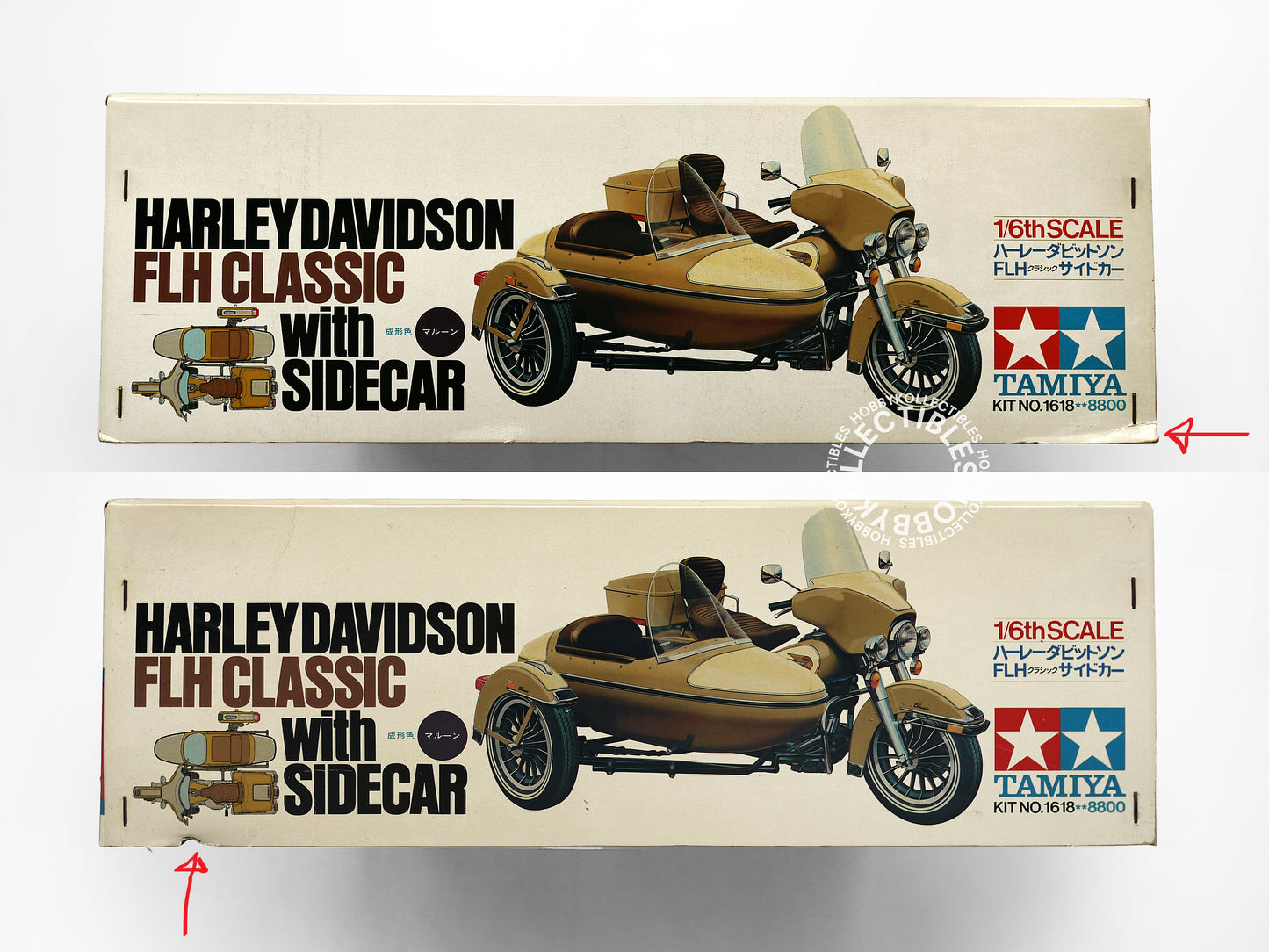 Tamiya Vintage 1/6 Harley Davidson Sidecar Motorcycle Model Kit
