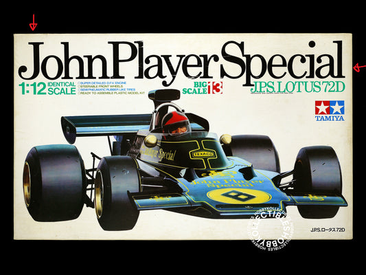 Tamiya 1/12 Vintage JPS Lotus 72D #1213 F1 Model Kit Box Damaged