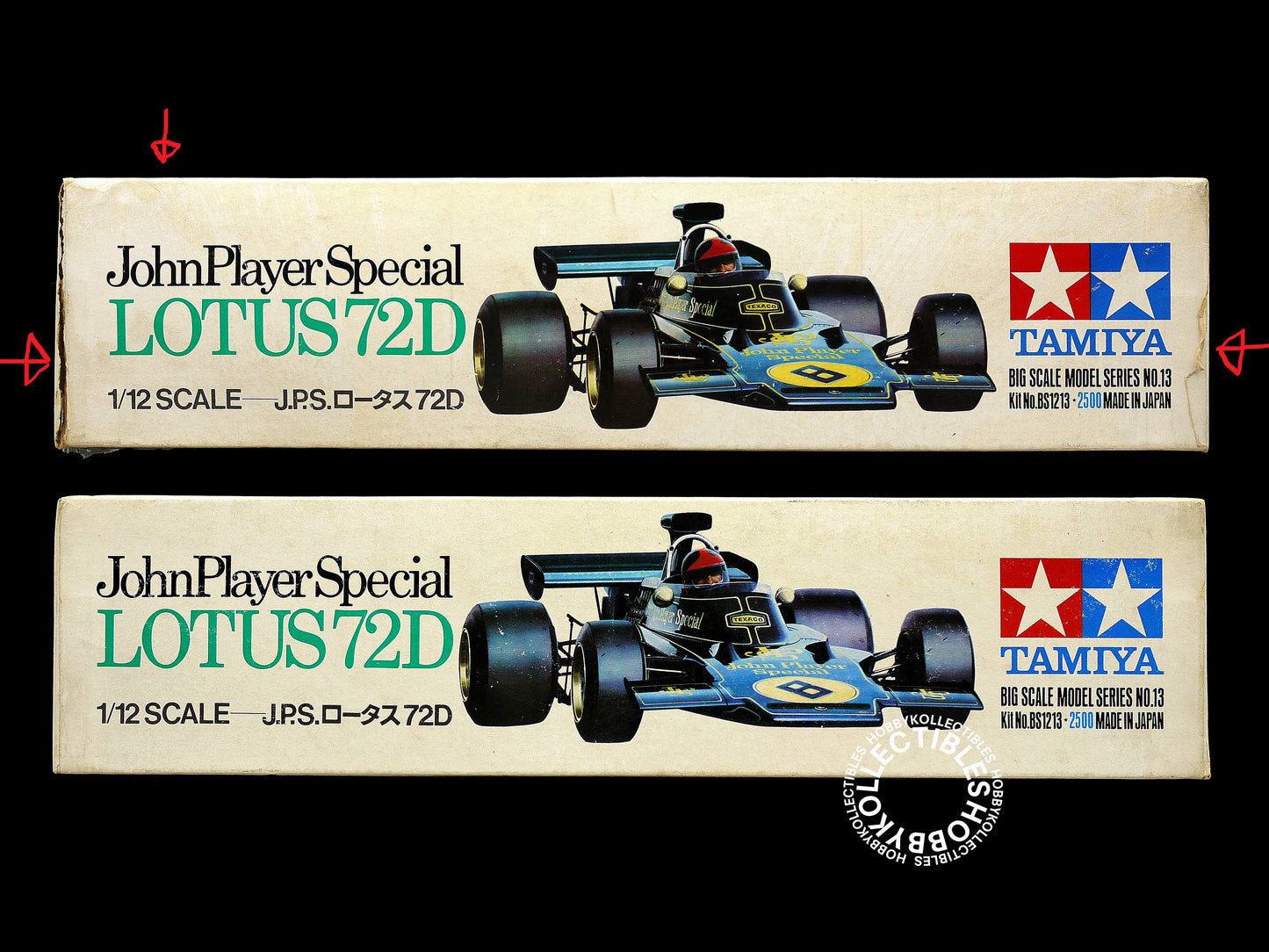 Tamiya 1/12 Vintage JPS Lotus 72D #1213 F1 Model Kit Box Damaged