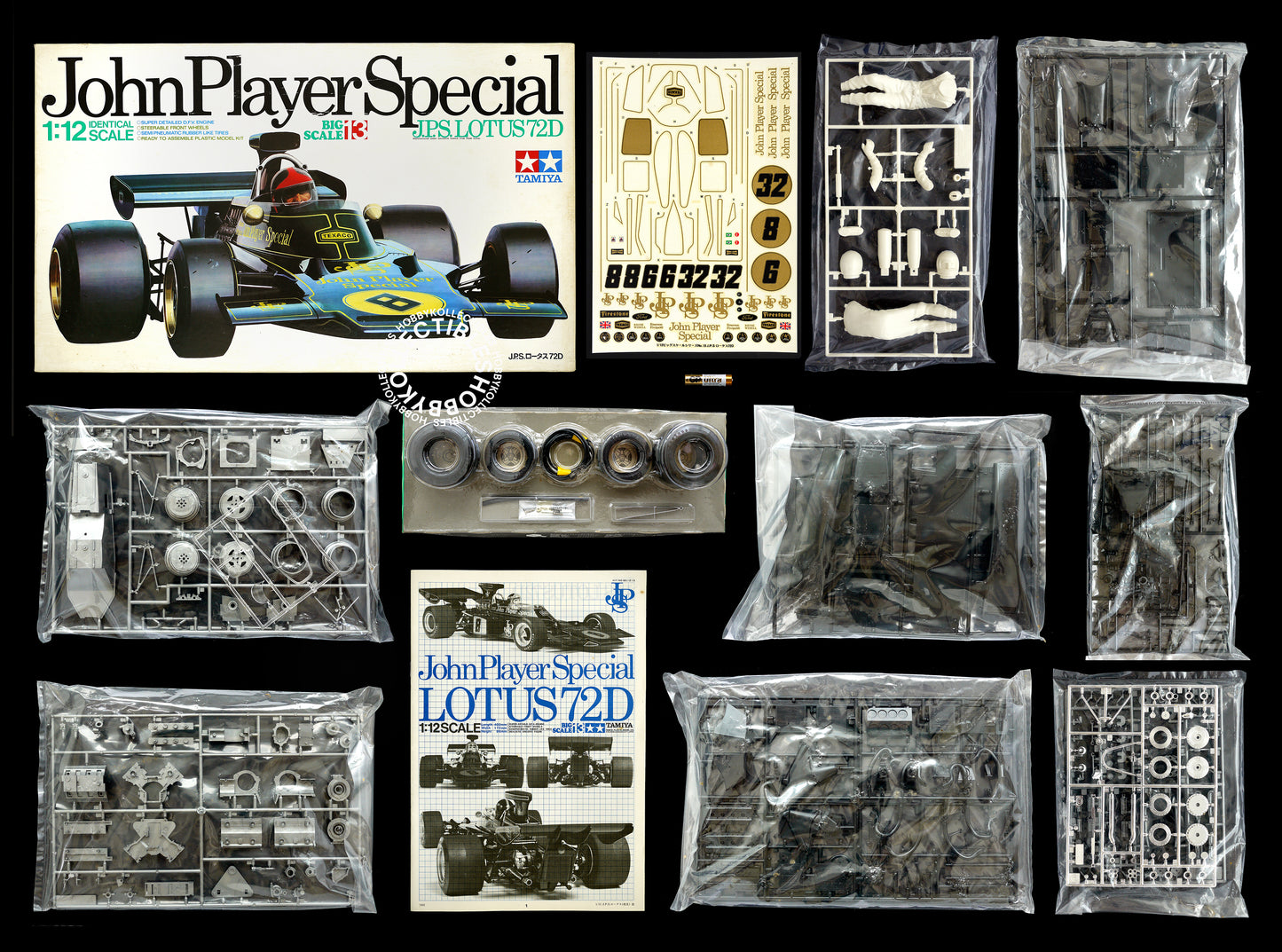 Tamiya 1/12 Vintage JPS Lotus 72D #1213 F1 Model Kit Box Damaged