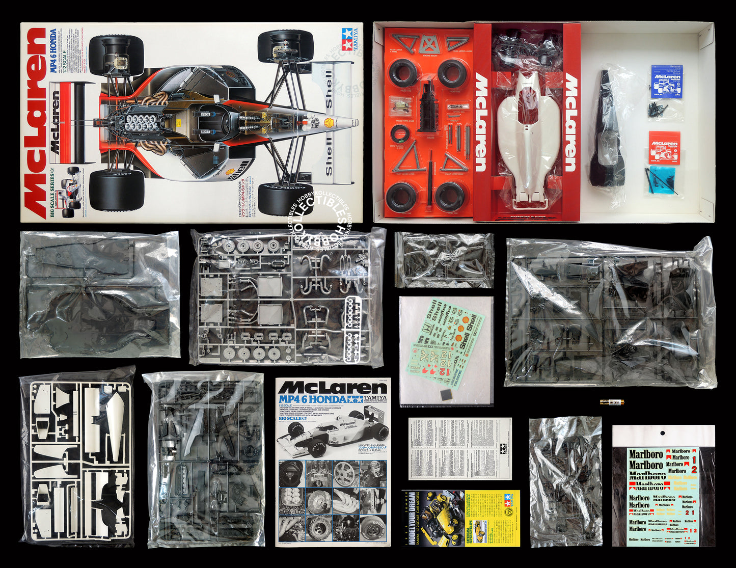 Tamiya 1/12 McLaren MP4/6 Honda F1 #12028 Plastic Model Kit