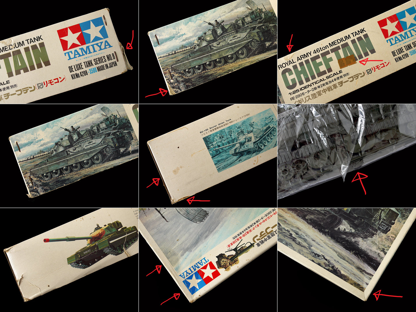Tamiya Vintage 1/25 Motorised Chieftain #4208 Model Kit