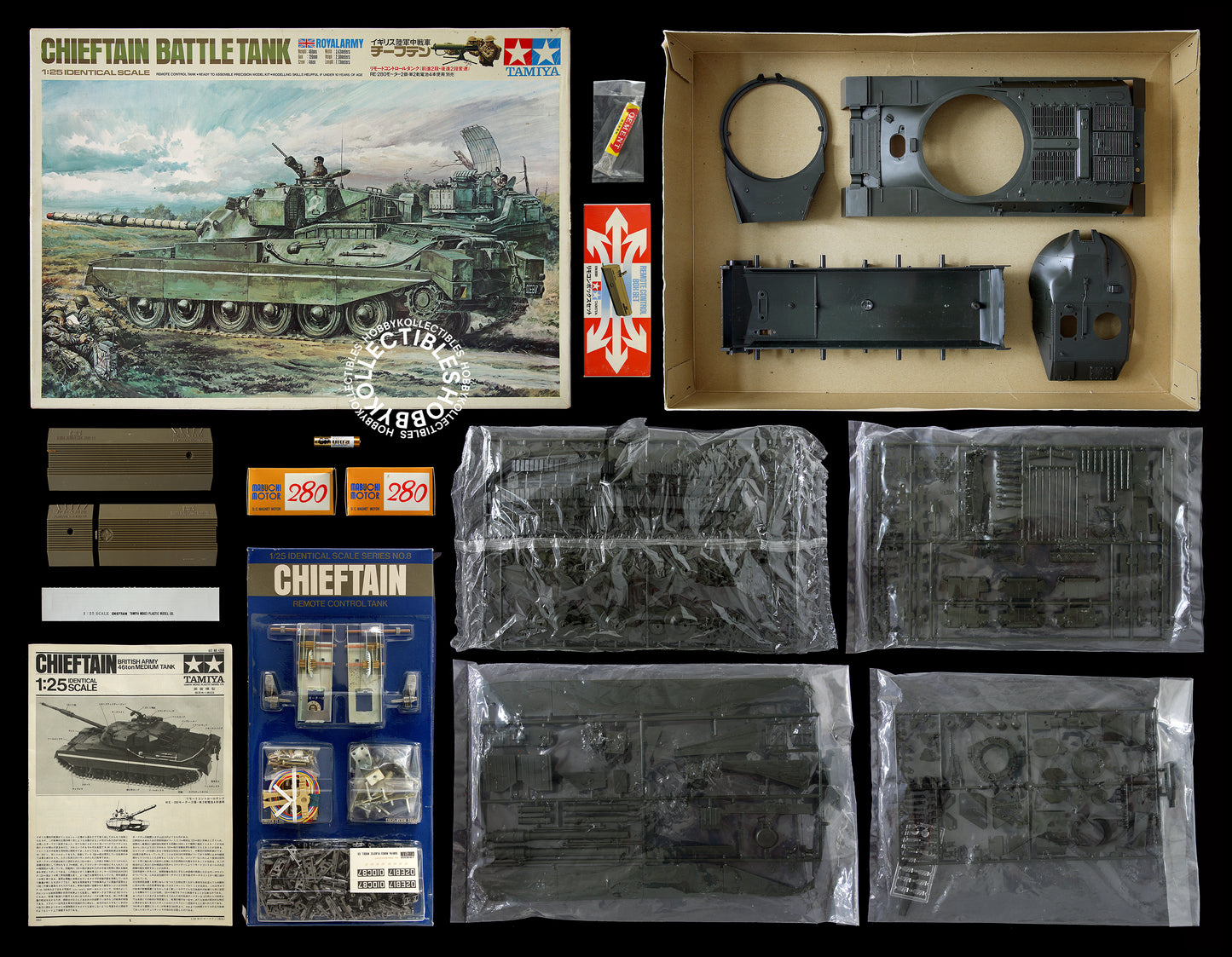 Tamiya Vintage 1/25 Motorised Chieftain #4208 Model Kit