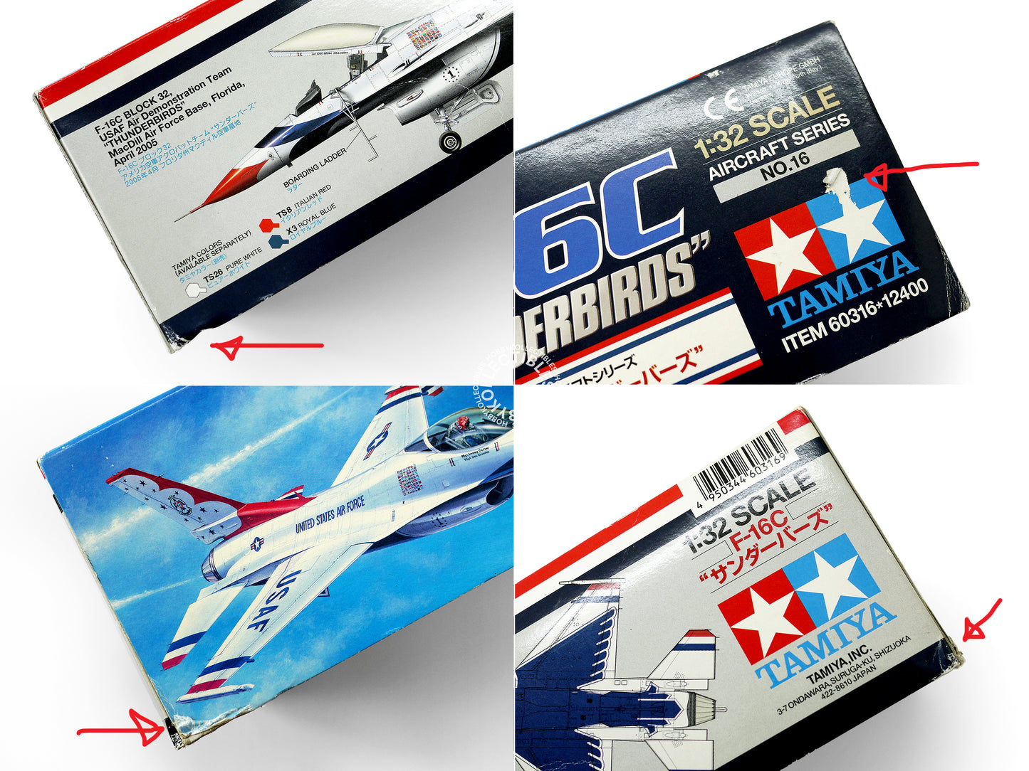 Tamiya 1/32 USAF F-16C Thunderbirds Fighting Falcon Model Kit