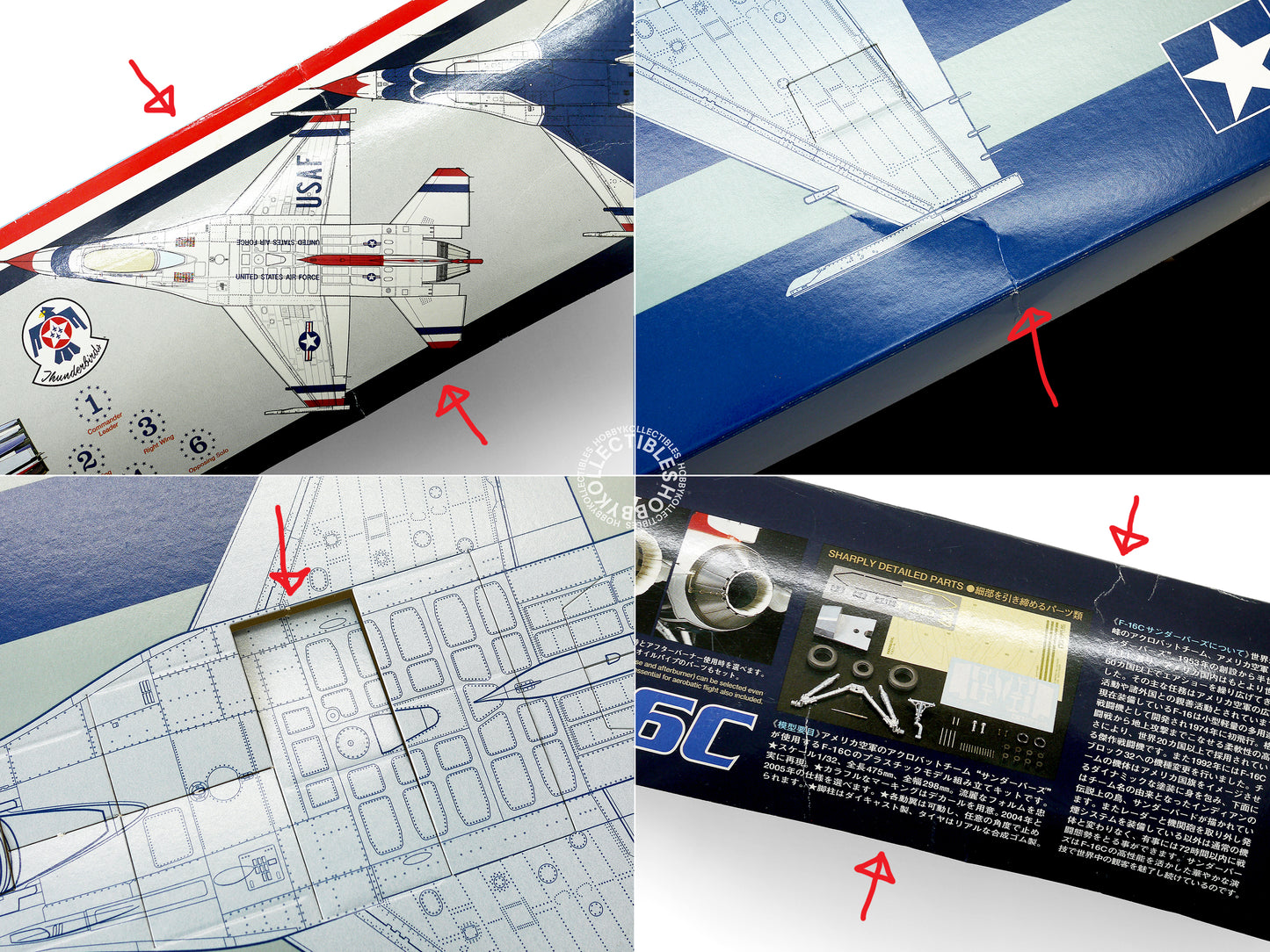 Tamiya 1/32 USAF F-16C Thunderbirds Fighting Falcon Model Kit