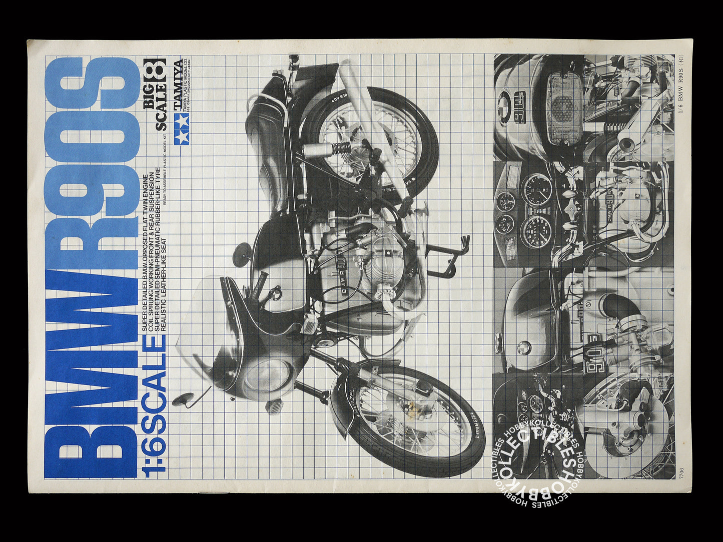 Tamiya Vintage 1/6 BMW R90S BS0608 Motorcycle Model Kit