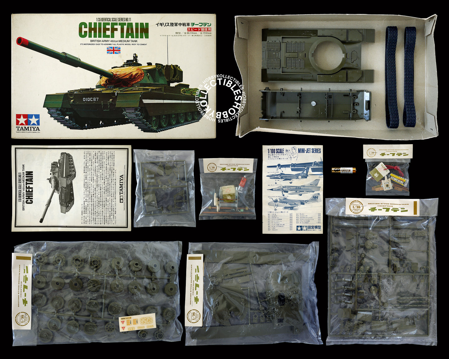 Tamiya Mokei Vintage 1/35 Motorize Britsh Chieftain Tank MT111