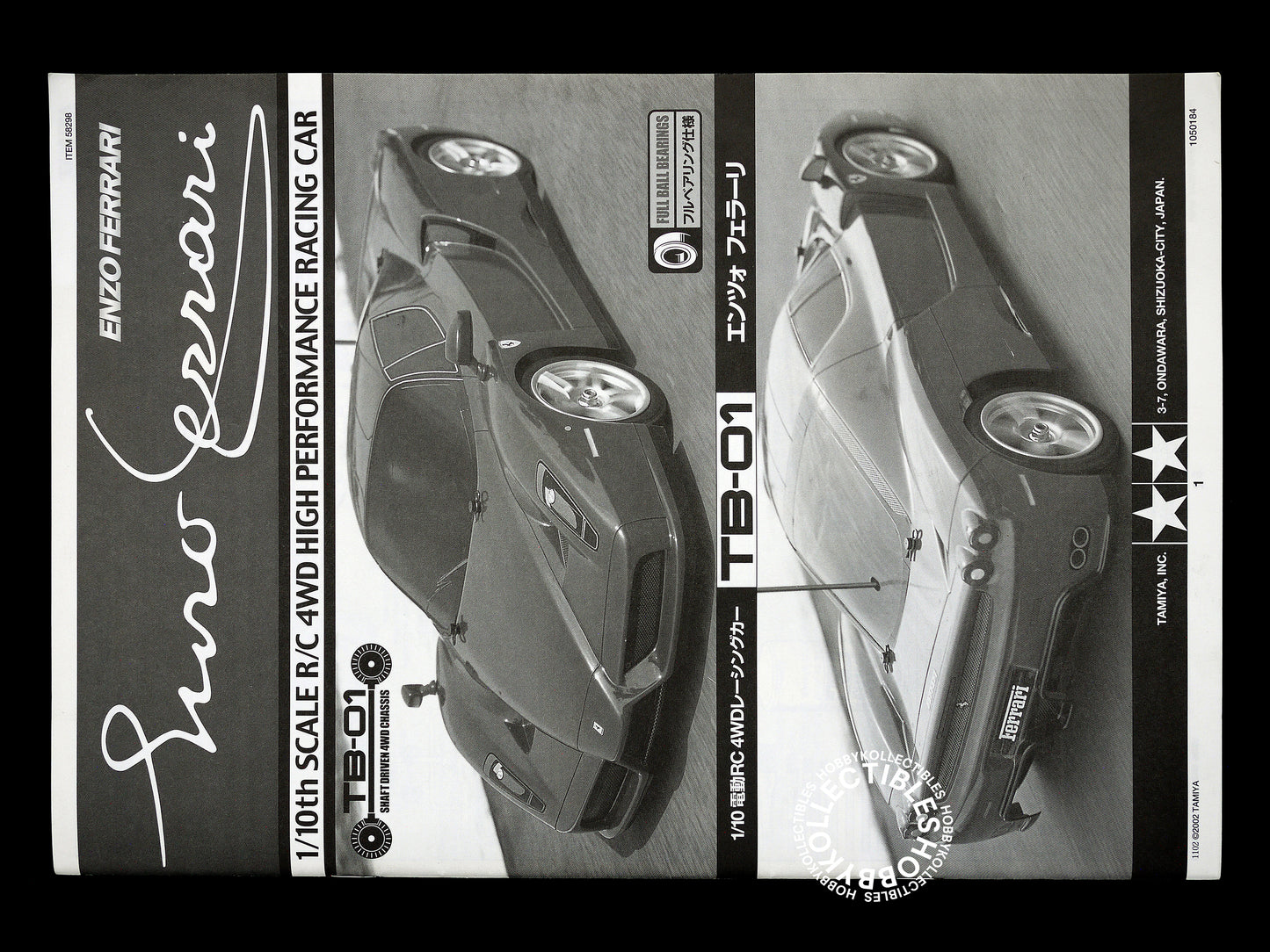 Tamiya 1/10 RC Enzo Ferrari Sports Car #58298 Model Kit