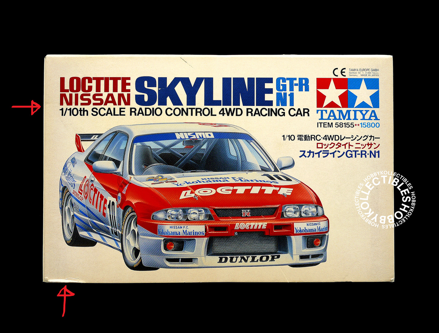 Tamiya Vintage 1/10 RC Loctite Nissan Skyline GT-R N1 #58155 Model Kit