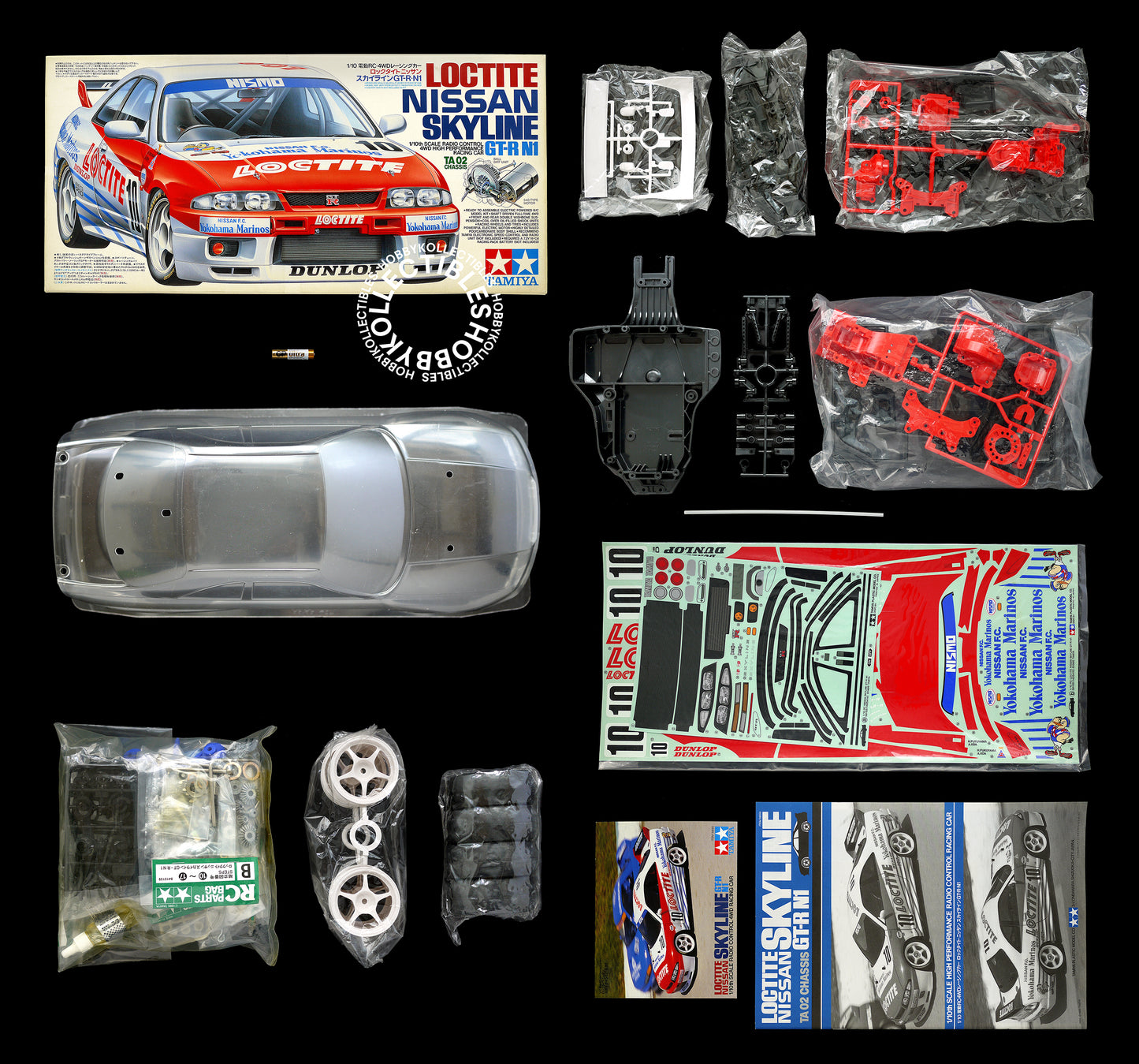 Tamiya Vintage 1/10 RC Loctite Nissan Skyline GT-R N1 #58155 Model Kit