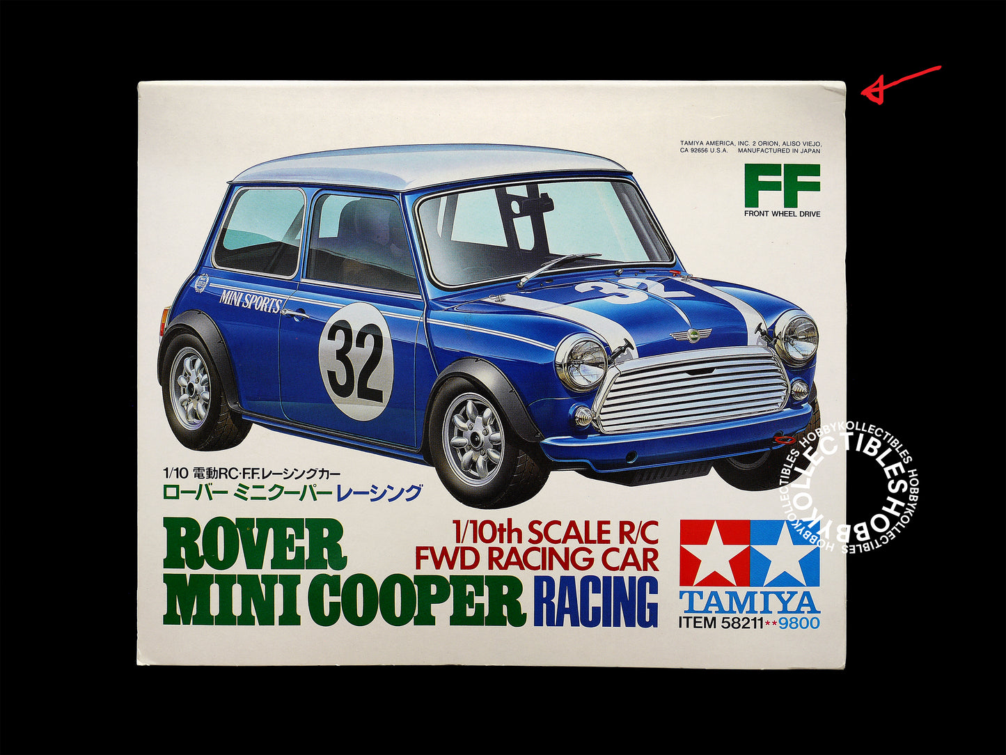 Tamiya 1/10 RC Rover Mini Cooper #58211 FWD Model Kit