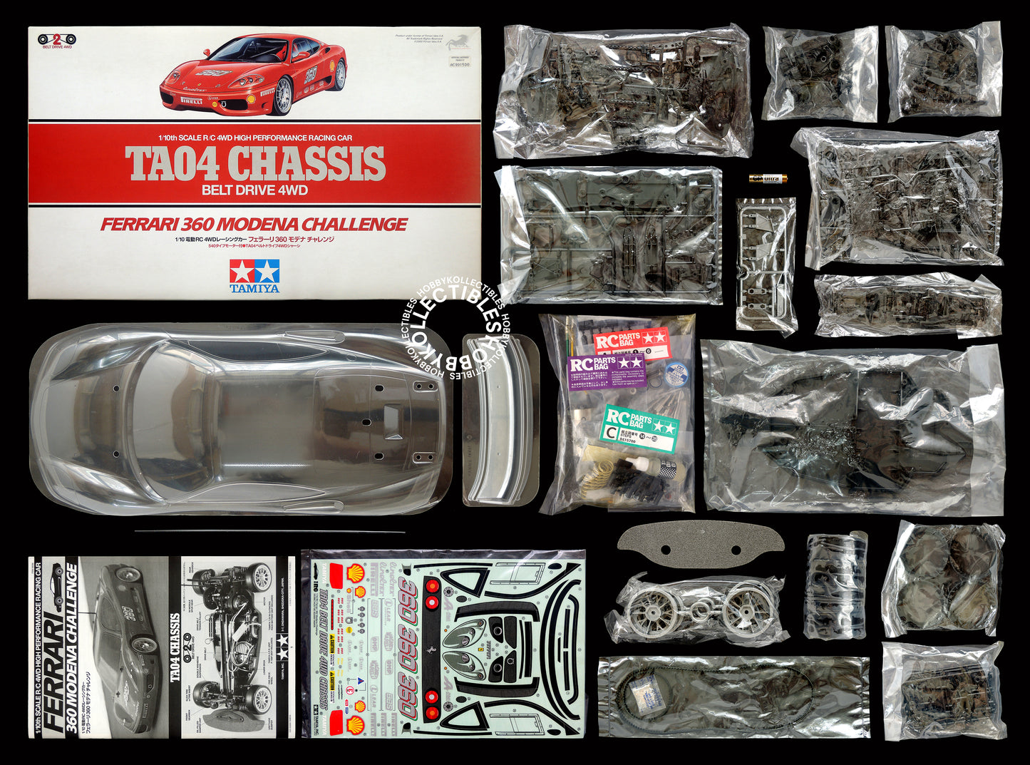 Tamiya 1/10 RC Ferrari 360 Modena Challenge #58266 Model Kit