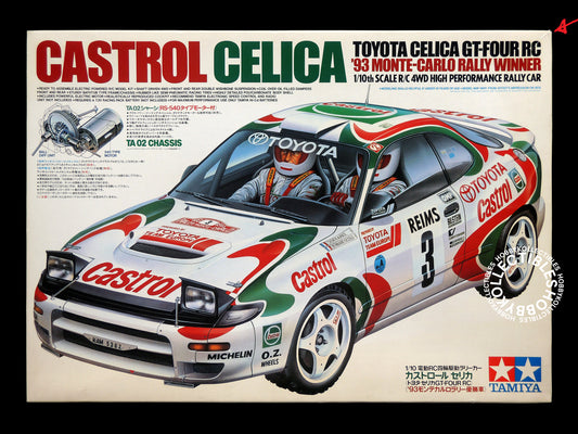 Tamiya 1/10 Vintage RC Castrol Celica GT-Four '93 Rally Winner #58129 Model Kit