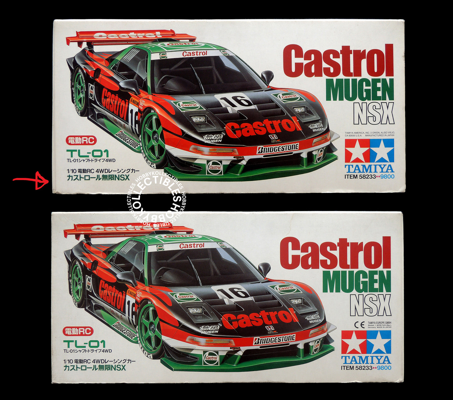 Tamiya 1/10 RC Castrol Mugen NSX #58233 Model Kit