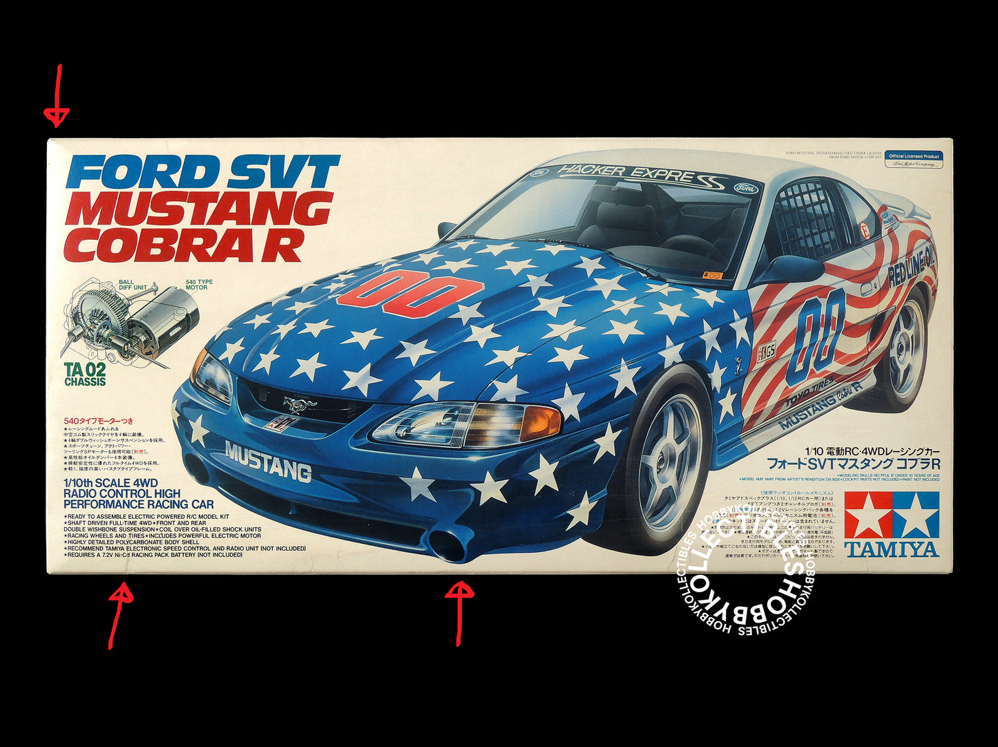 Tamiya Vintage 1/10 RC Ford SVT Mustang Cobra #58169 Model Kit