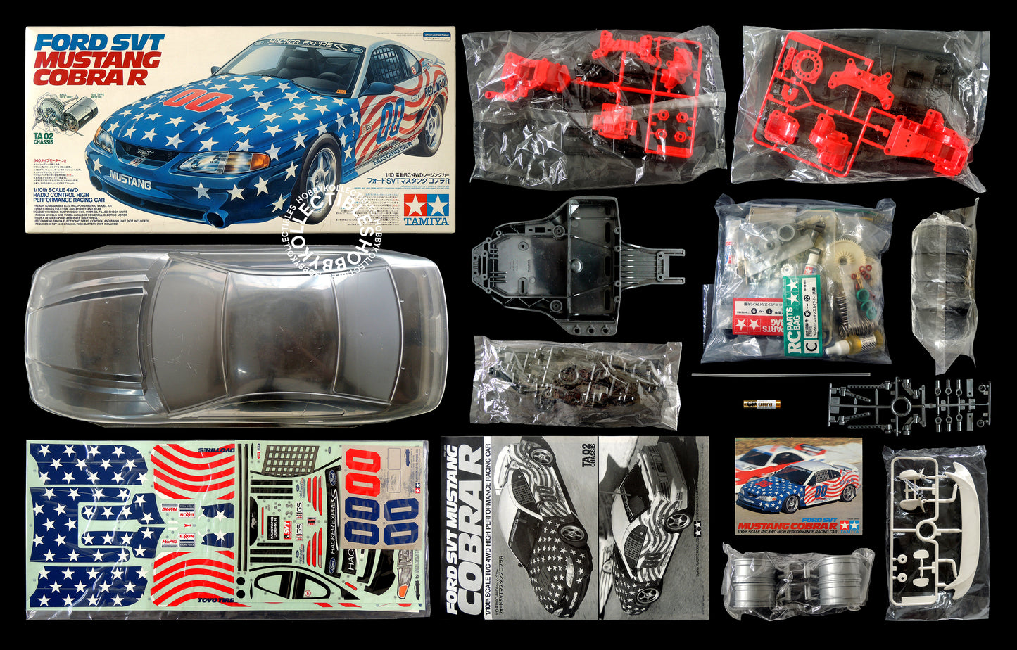 Tamiya Vintage 1/10 RC Ford SVT Mustang Cobra #58169 Model Kit