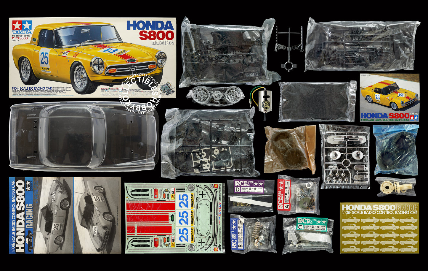 Tamiya 1/10 RC Honda S800 Racing Car #58175 Model Kit