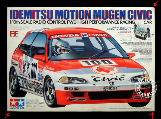 Tamiya Vintage 1/10 RC Idemitsu Motion Mugen Civic #58121 Model Kit