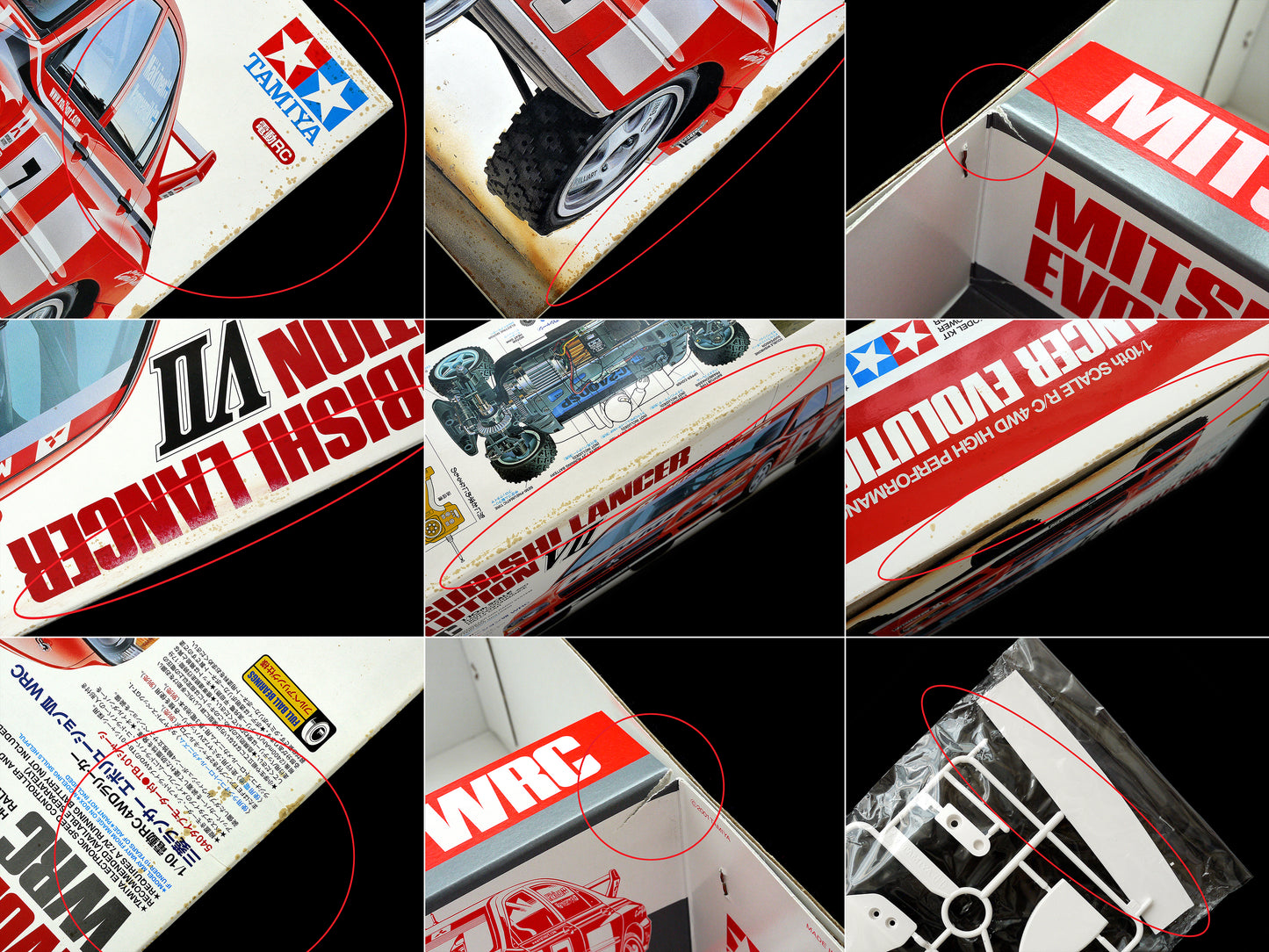 Tamiya 1/10 RC Mitsubishi Lancer Evo. VII WRC 58286 Model Kit