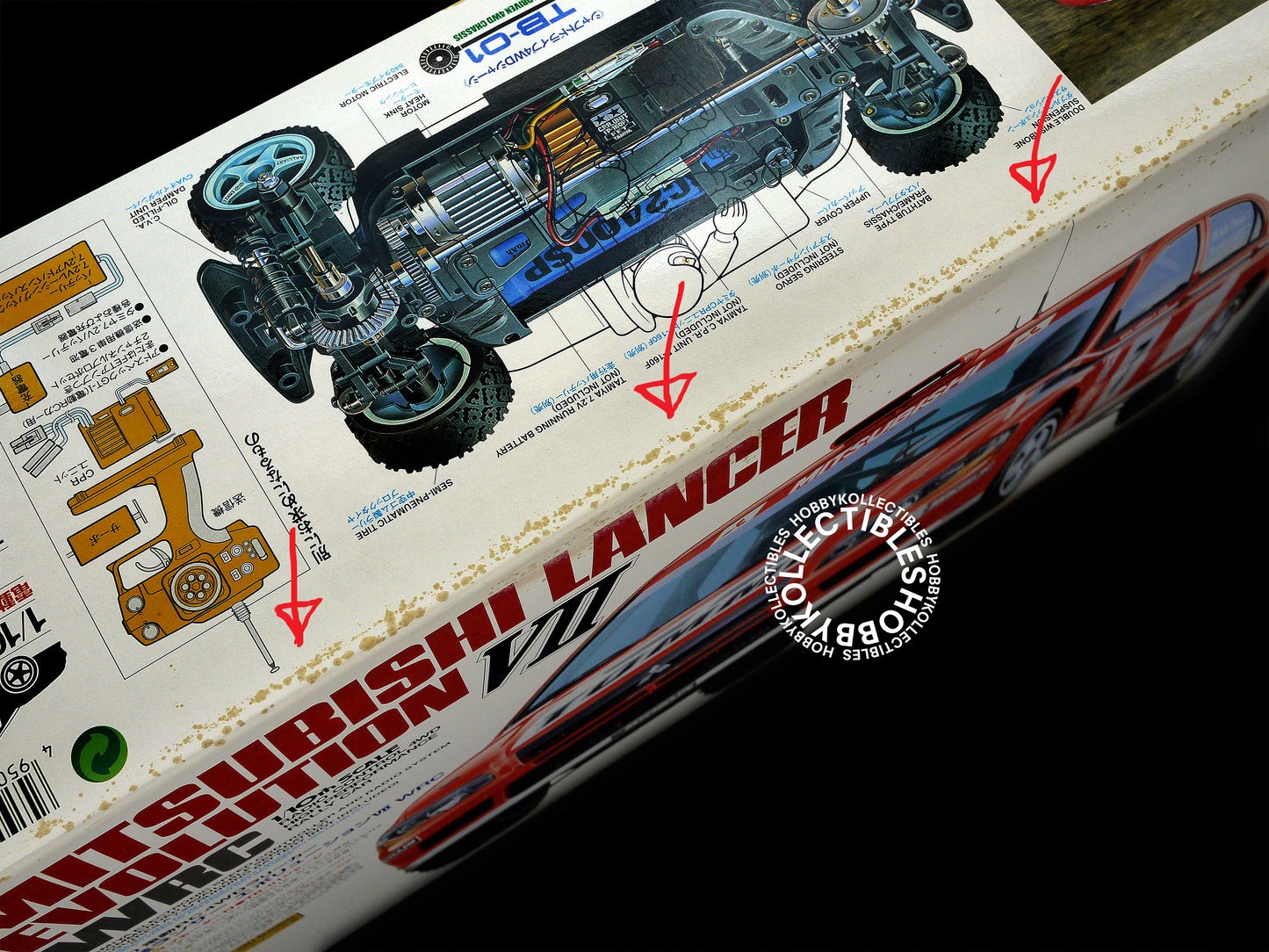 Tamiya 1/10 RC Mitsubishi Lancer Evo. VII WRC 58286 Model Kit