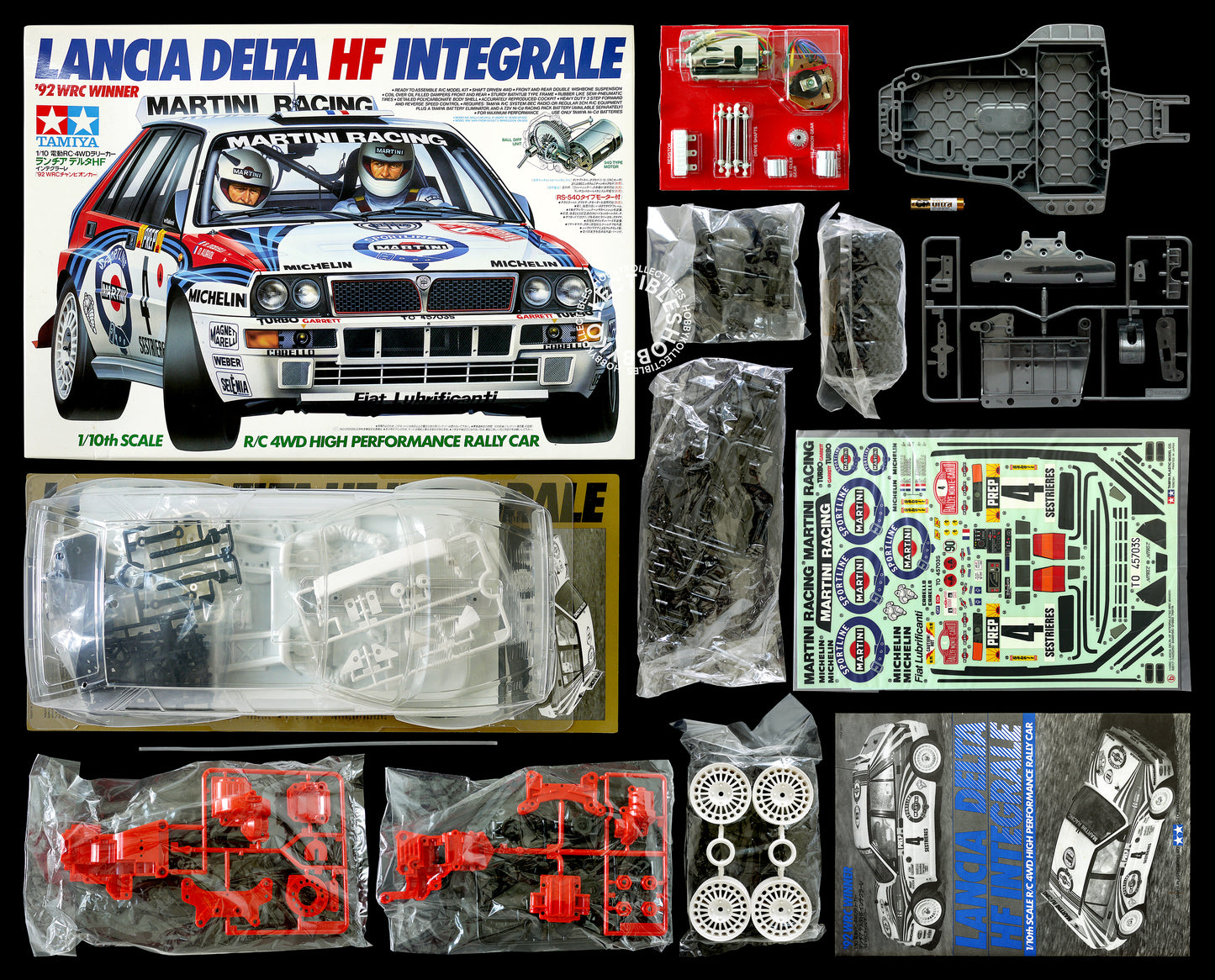 Tamiya 1/10 RC Lancia Delta HF #58117 Rally Racing Car 1st Release