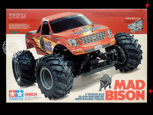 Tamiya Vintage 1/10 RC Glow Engine Mad Bison Truck #44025 TGM-01