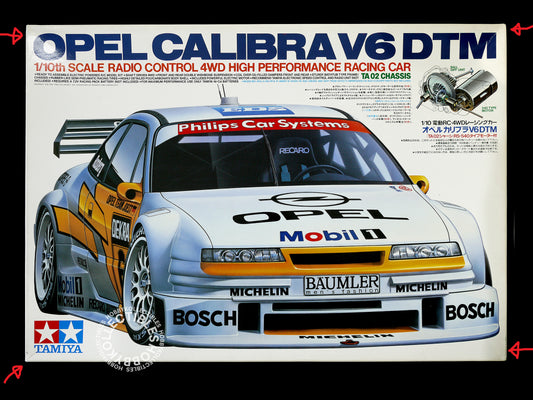 Tamiya Vintage 1/10 RC Opel Calibra V6 DTM 4WD #58150 Model Kit