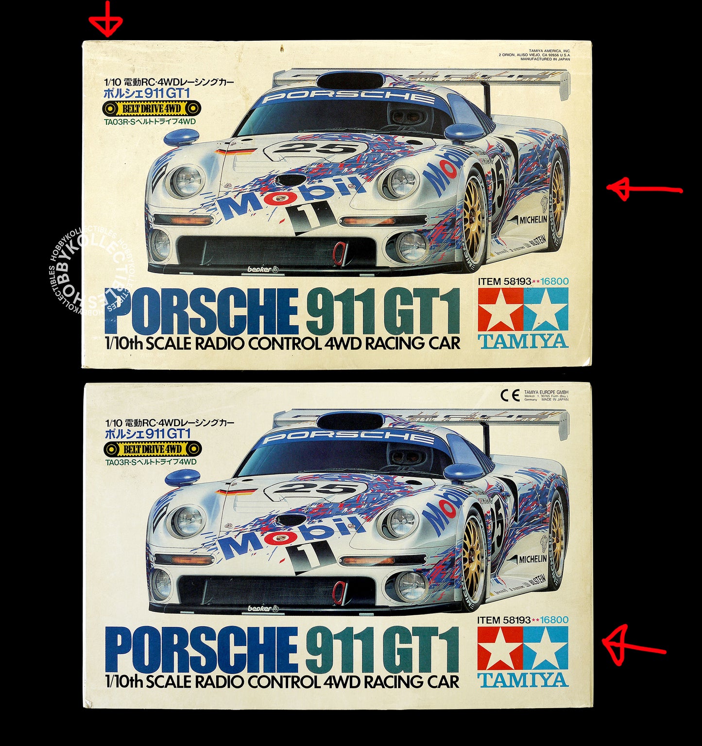 Tamiya Vintage 1/10 RC Porsche 911 GT1 #58193 LM 4WD Model Kit