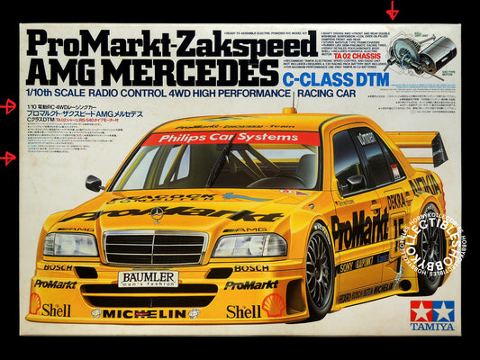 Tamiya Vintage 1/10 RC AMG Mercedes DTM #58145 Model kit