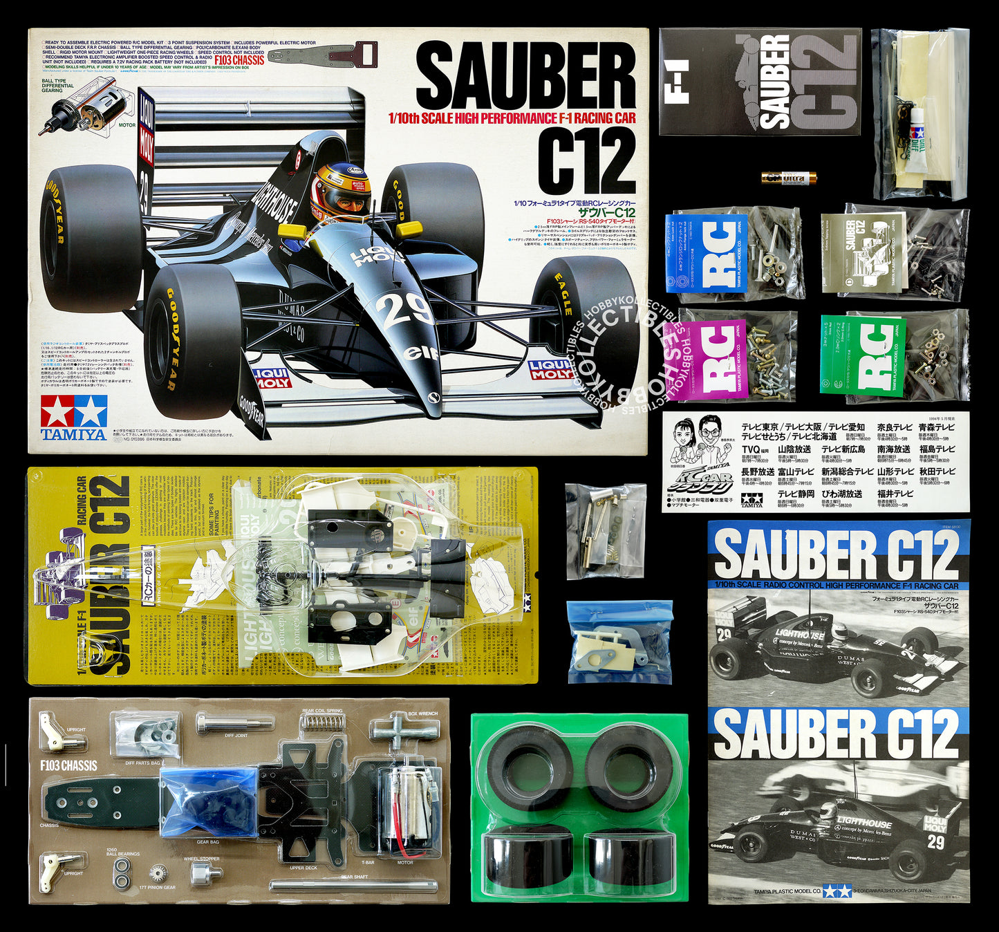 Tamiya Vintage 1/10 RC Sauber C12 #58130 F1 Racing Model Kit