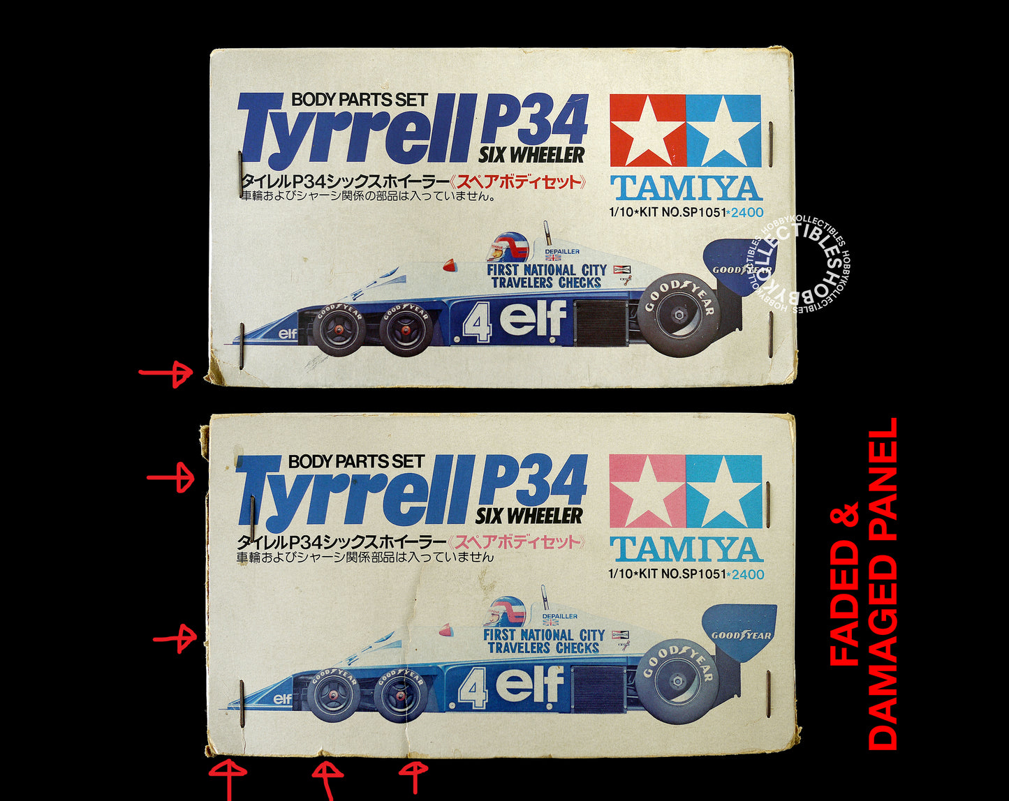 Tamiya Vintage 1/10 RC Tyrrell P34 Six Wheeler F1 Body Parts SP1051 BOX DAMAGED