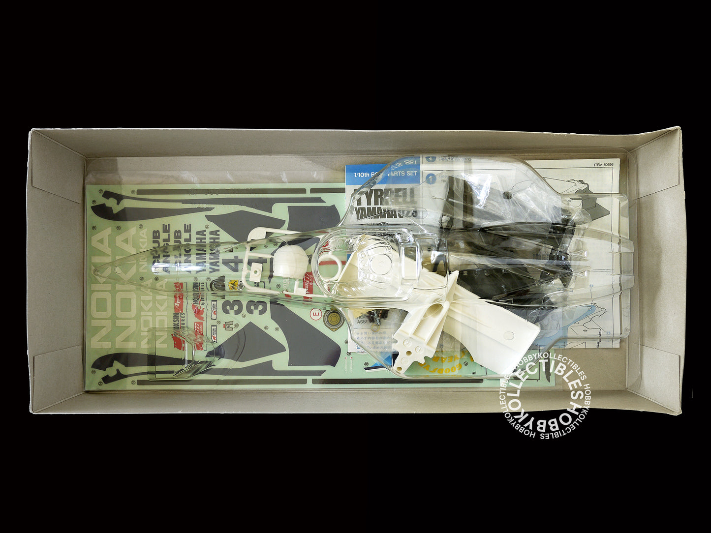 Tamiya Vintage 1/10 RC F1 Tyrrell Yamaha 023 Body Set #50656 Model Kit