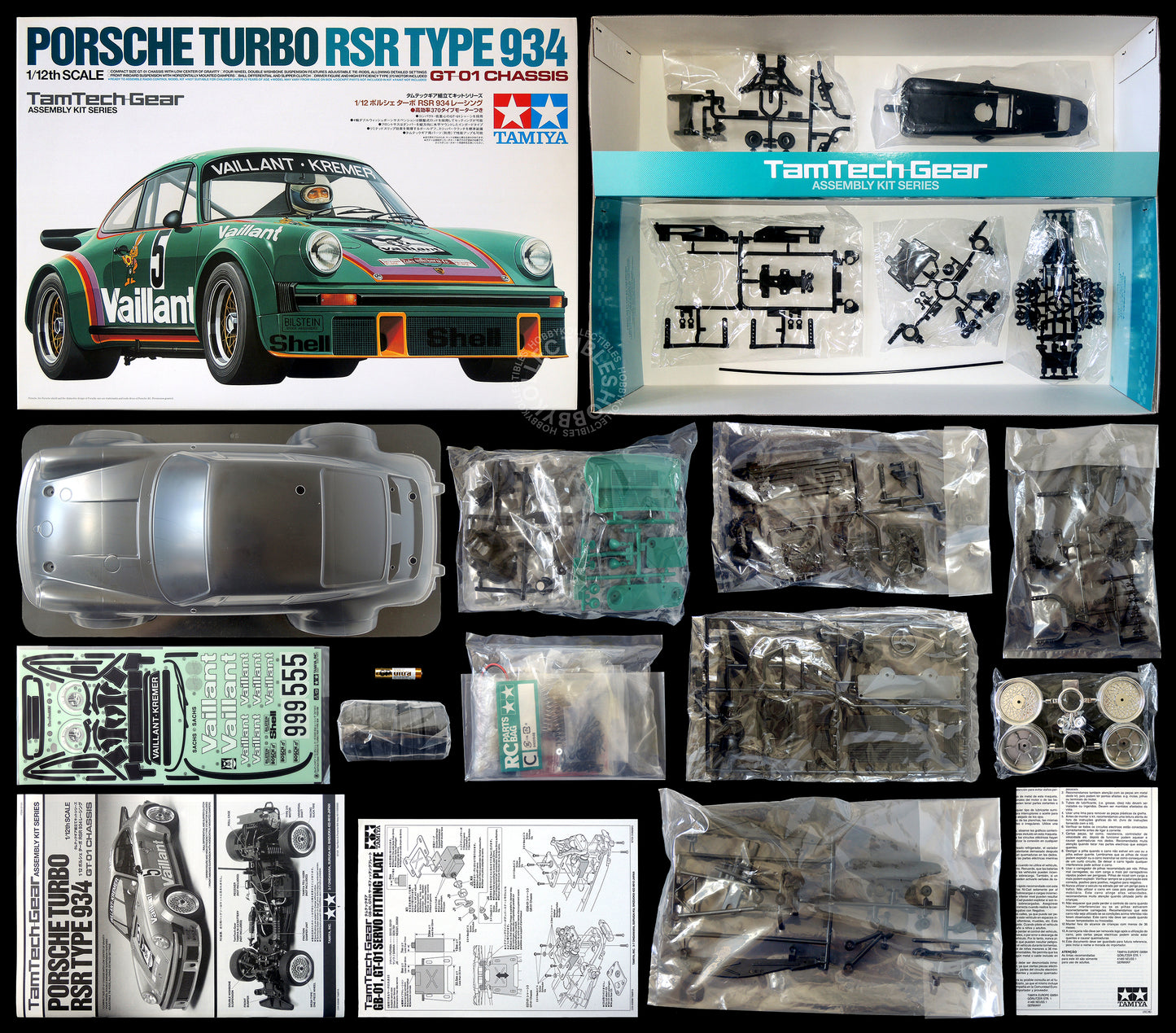 Tamiya 1/12 RC Tamtech Porsche 934 GT-01 #57101 Model kit