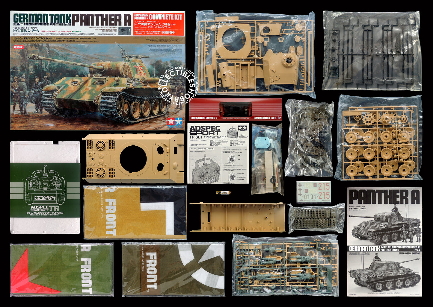 Tamiya 1/25 Vintage RC German tank Panther A #56602 Model Kit