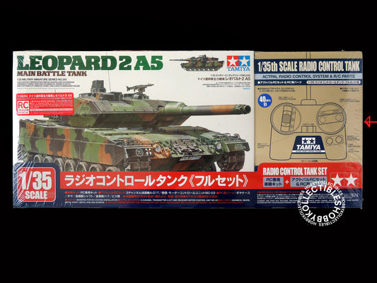Tamiya 1/35 RC German Leopard 2 A5 Tank w/RC Set #48204 Model Kit